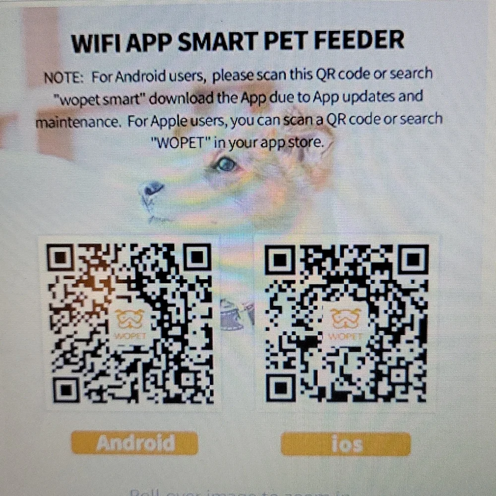 WOPET Intelligent Pet Camera Treat Dispenser Full HD WiFi Night Vision New…